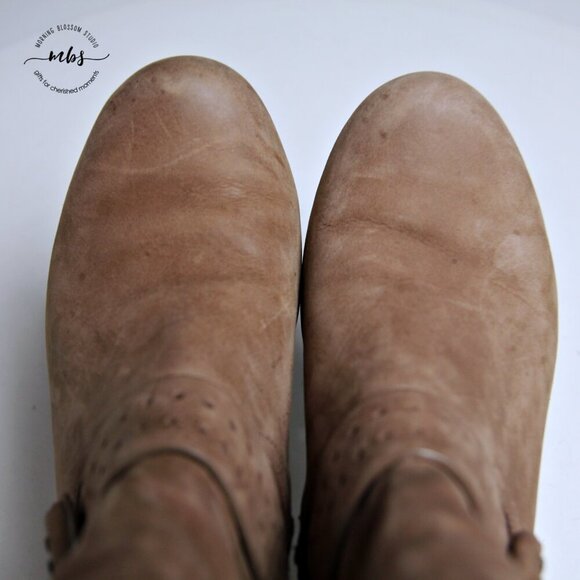 Ecco Leann Buckle Matte Leather Heeled Ankle Boots - Picture 12 of 15